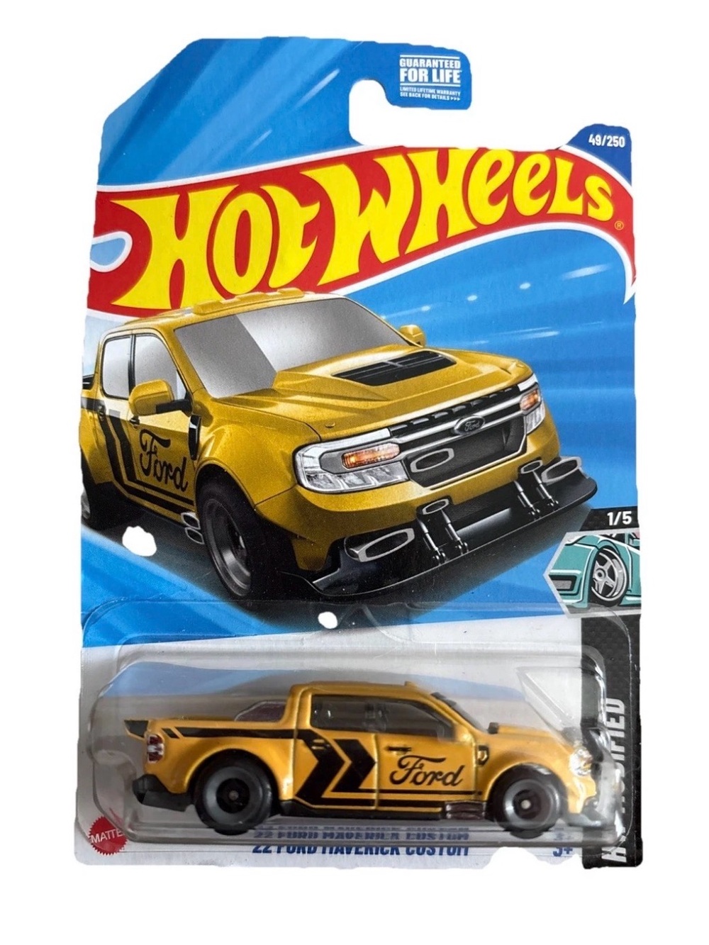 2025 Hot Wheels Yellow 22 Ford Maverick Custom #49